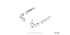 GL1800 Saddlebag spoiler (lower)