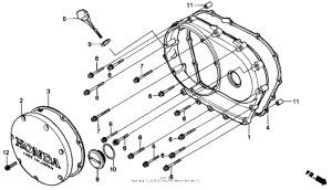 VT700C Крышка картера правая