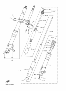 VMX17 Вилка передней оси