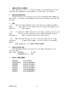 GSX250 Catalog preface