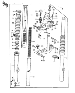  Вилка передней оси