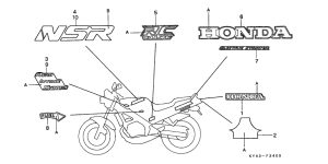 NSR125R Stripe / mark