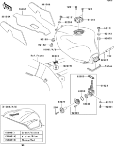 ZX900 Fuel tank(zx900-e1p)