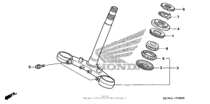 VFR800 Траверса нижняя