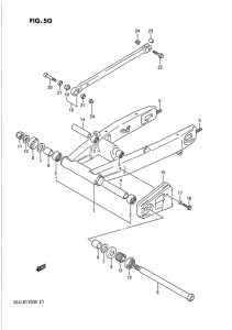 GSX-R1100 Маятник задний