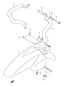 XF650 Переднее крыло