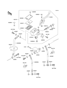ZX600 Front master cylinder(1 / 2)(e12 / e13)