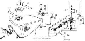 CX650 Топливный бак