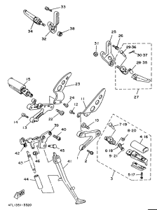 TZR125 Stand. footrest