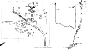  Передний главный тормозной цилиндр