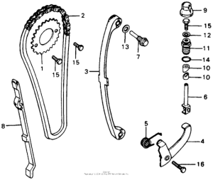 XL100 Cam chain + tensioner