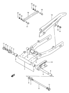 GS500 Маятник задний