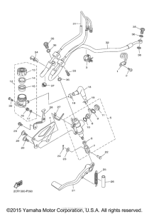 YZF-R1M Задний торм цилиндр