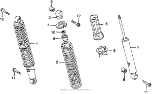 XL350 Задние амортизаторы