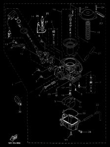 YP125E YP125R Carburetor assy