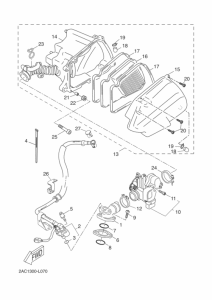 YN50F Впускная система