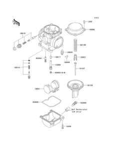 EJ650 Карбюратор в разборе