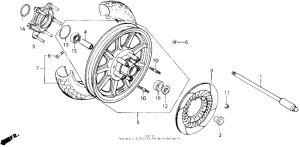 GL1200I Переднее колесо