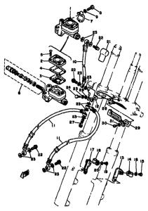 XS1100 Главный тормозной цилиндр