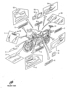 TZR125RR Emblems
