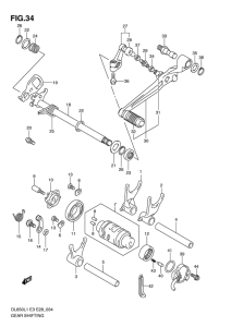 DL650 (ABS) Переключение передач