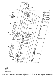 WR400FK Передняя вилка