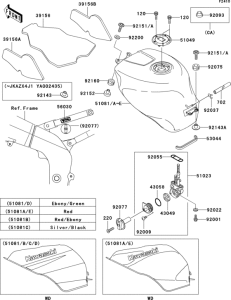 ZX600 Fuel tank(1 / 2)(zx600-j1)