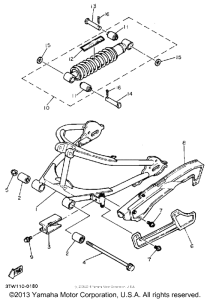 BW80A Swing arm - rear shocks