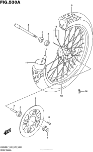 LS650 Переднее колесо