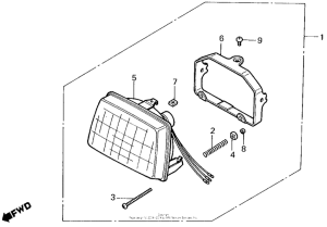 NQ50 Headlight 84-86