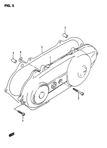 AP50 Crankcase left cover