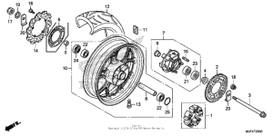 CTX700N DCT Переднее колесо