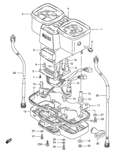 GS125 Спидометр-тахометр