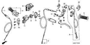 CR250R Рулевой рычаг