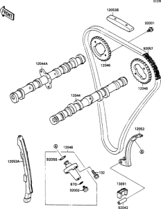 ZX750 Распред вал