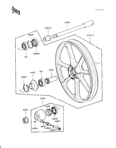 KZ1000 Front wheel / hub
