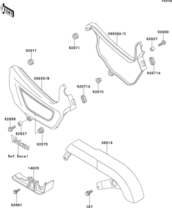 EN500 Side covers / chain cover(en500-a4)