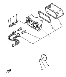 TZR125 Piloto trasero