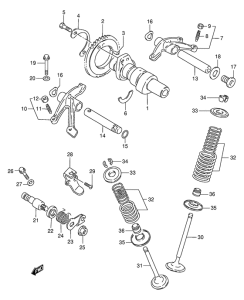 LS650 Распредвал  /  клапан