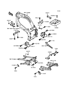 ZX400 Короб для АКБ