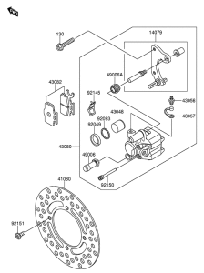 RM65 Передний суппорт