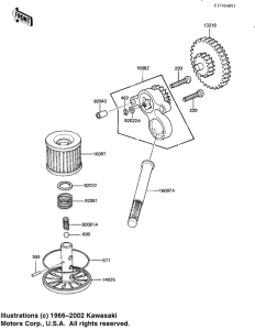 KZ250 Насос масляный  / фильтр масляный