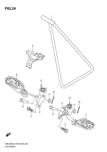 RM-Z250 Подножки