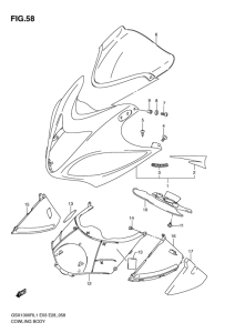 GSX1300R Cowling body