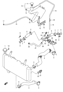 SV1000 Радиатор hose