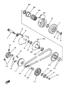 YA50F Сцепление