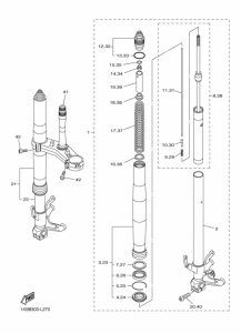 YZF-R1 Передняя вилка