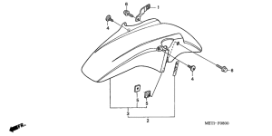 CBF500 (ABS) Переднее крыло