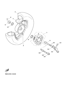 XC125FI Переднее колесо