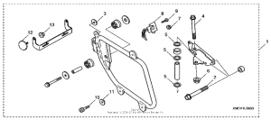 VTX1800T2 Saddlebag mounting bracket
